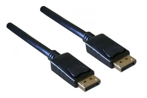 DINIC DisplayPort Kabel Stecker auf Stecker, 5m VESA genormt Version 1.1/1.2, schwarz